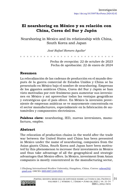 Portada del artículo