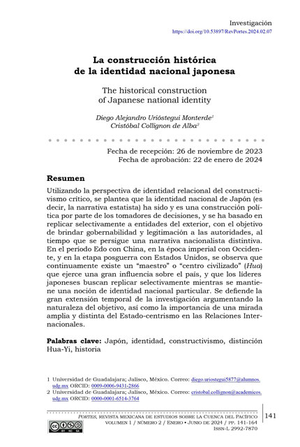 Portada del artículo