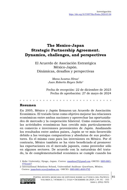 Portada del artículo