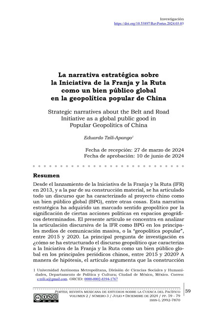 Portada del artículo