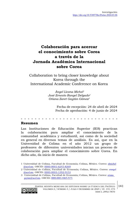 Portada del artículo