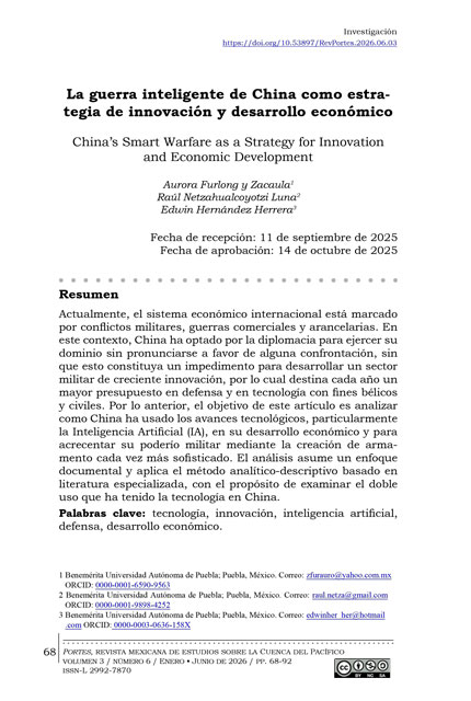 Portada del artículo