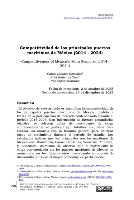 Portada del artículo