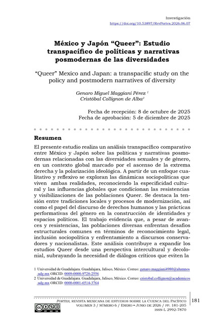 Portada del artículo