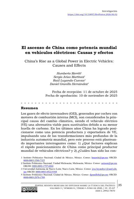 Portada del artículo