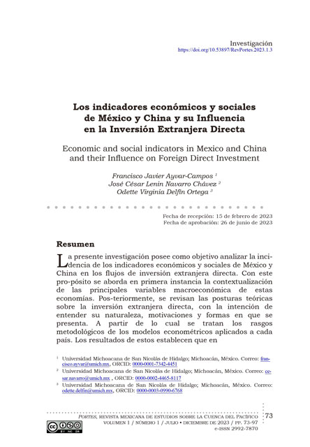 Portada del artículo