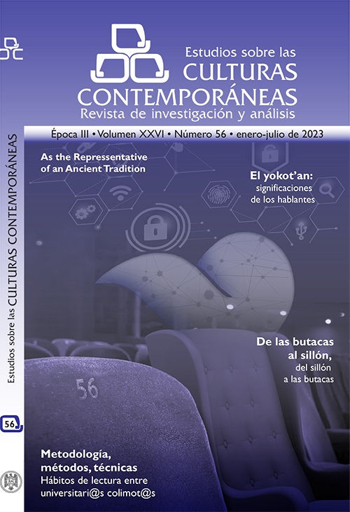 					Ver Vol. 28 Núm. 56 (2023): Estudios sobre las Culturas Contemporáneas
				