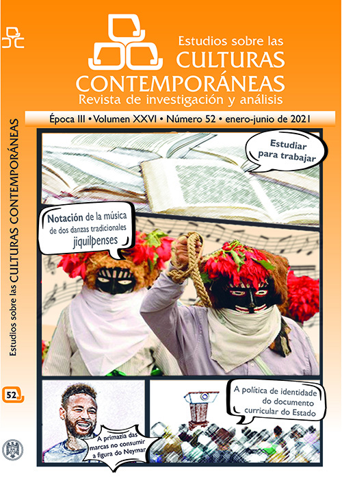 					Ver Vol. 26 Núm. 52 (2021): Estudios sobre las Culturas Contemporáneas
				